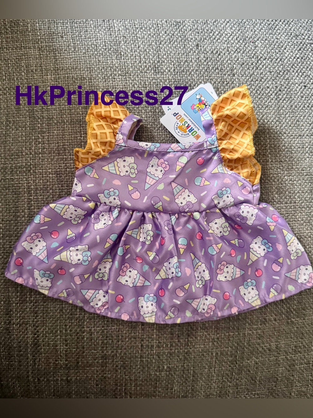 Hello Kitty Build A Bear Ice Cream Dress Sprinkles Bab Sanrio Recalled Rare New